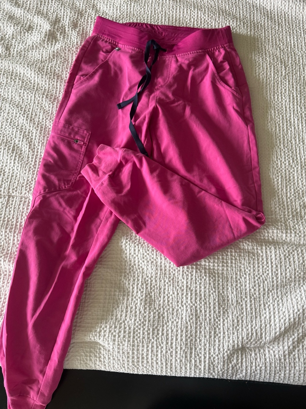 Figs Fuchsia Pink Drawstring Scrub Pants